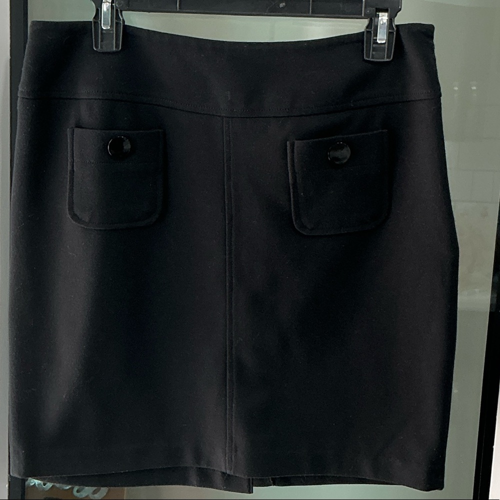 Merona Black Pencil Skirt with Pocket Detail